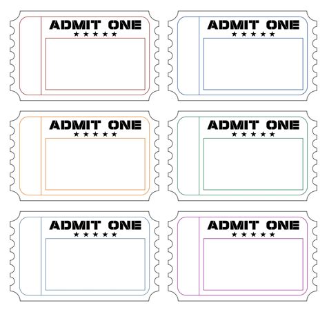 Free Printable Ticket Templates to Customize Online .